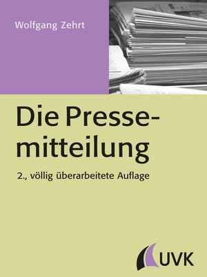 cover image of Die Pressemitteilung